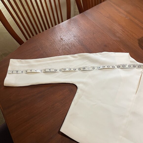 J Crew 365 Ivory Crepe Boxy Crop Tailored Top size 6 - Picture 5 of 9
